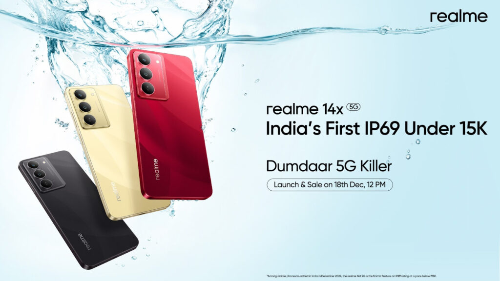 Realme 14x 5G With IP69 Launching In India On Dec 18